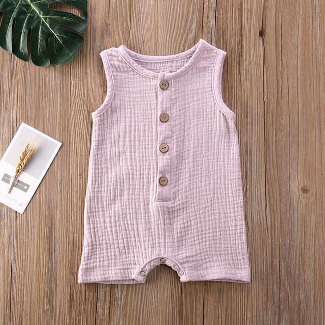 Alex Solid Cotton Romper