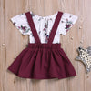 Patricia Floral Romper & Suspender Skirt