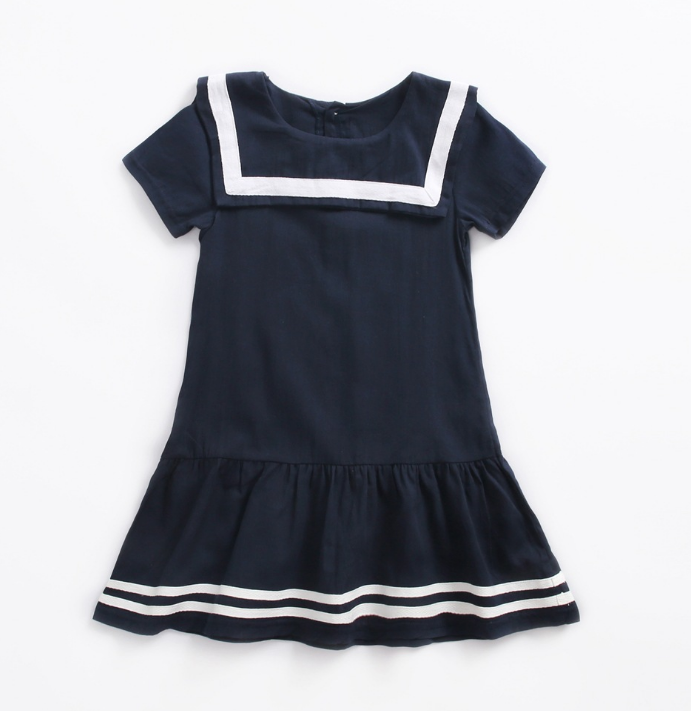 Brianna Fashion Uniform Cotton Sleeve Dress