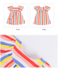 Harleen Multi-color Striped Swan Dress