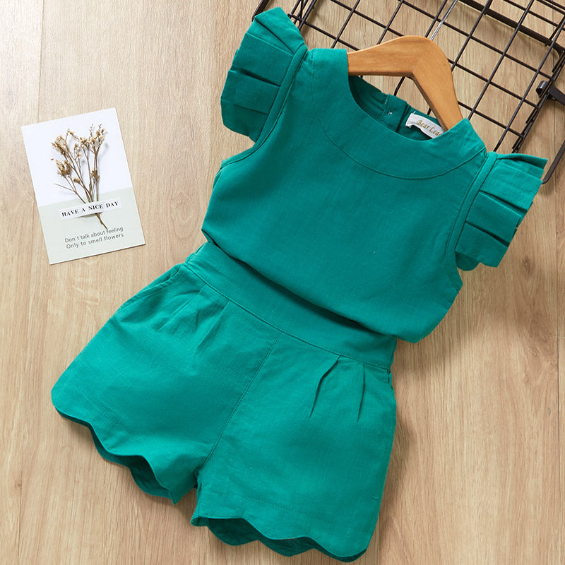 Krishna Minimalist Ruffle Blouse & Short