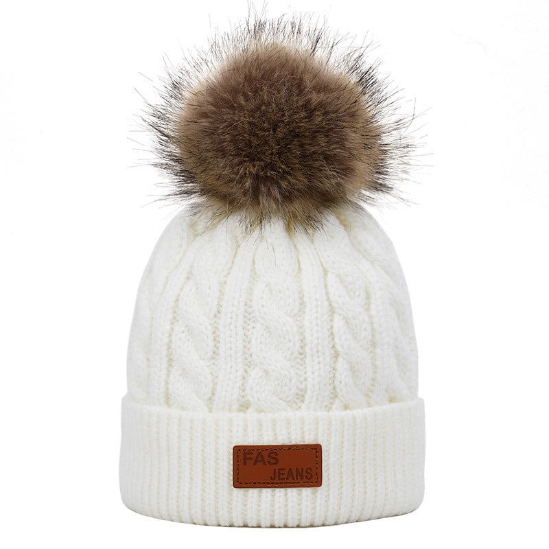 Knitted Pompom Beanie