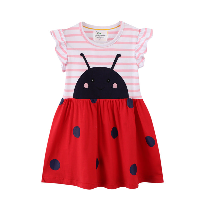 Lady Bug Stripe Dress