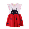 Lady Bug Stripe Dress