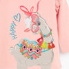 Mabel Pony Print Long Sleeve Shirt & Striped Leggings