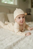 Organic Cotton Long Sleeved Footie Bodysuit with Beanie