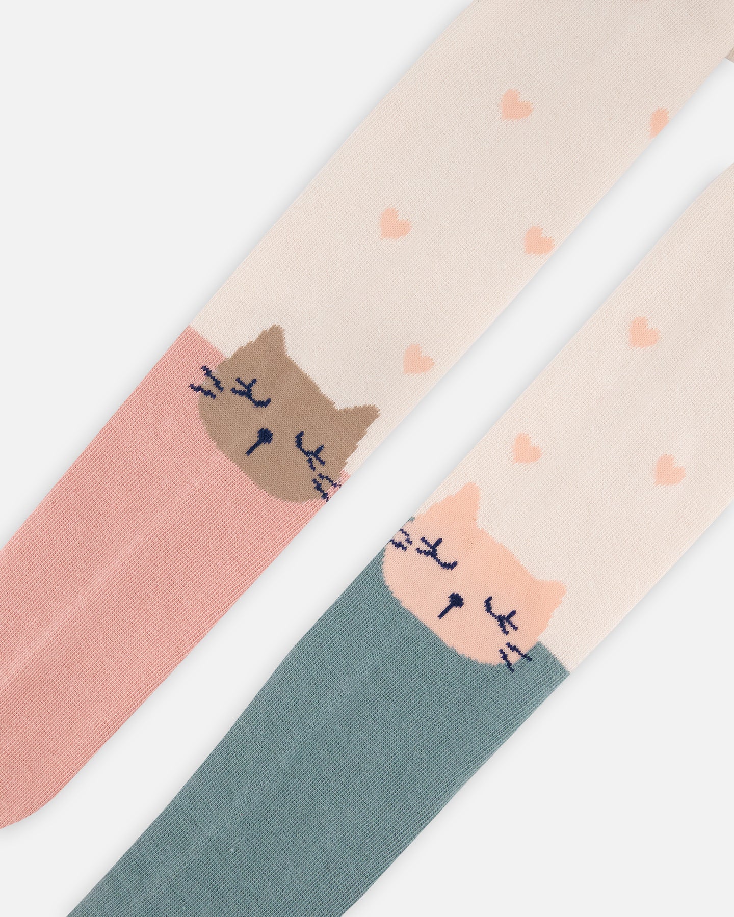 Tights With Cat Face At Knee