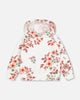 Printed Flowers French Terry Hoodie