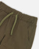 Stretch Twill Jogger Pants With Cargo