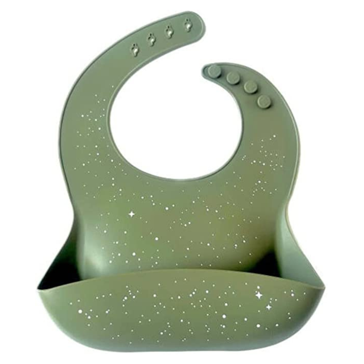 Silicone Baby Bibs - Waterproof and Adjustable Feeding Bib - Easy to Clean Material - Made from High-Quality Food Grade Silicone
