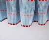 Ivy Plaid Heart Cherry Summer Blue Dress and Cute Sling Bag