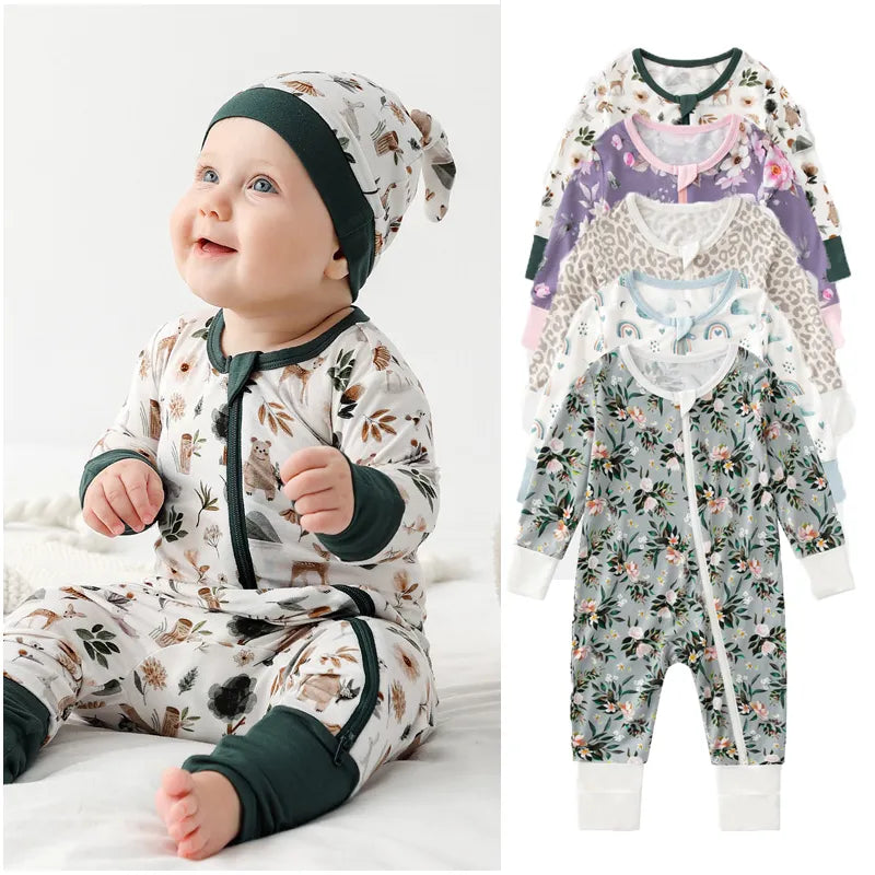 Mavie Printed Zipper Jumpsuit