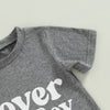Lover Boy Print T-shirt & Drawstring Pocket Pants