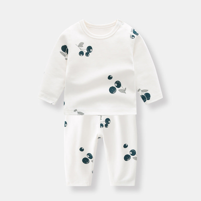 Lilo Fruit Print Cotton Sweater and Pajama Set