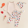 Brad First Thanksgiving Printed Pants Set