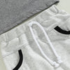 Lover Boy Print T-shirt & Drawstring Pocket Pants
