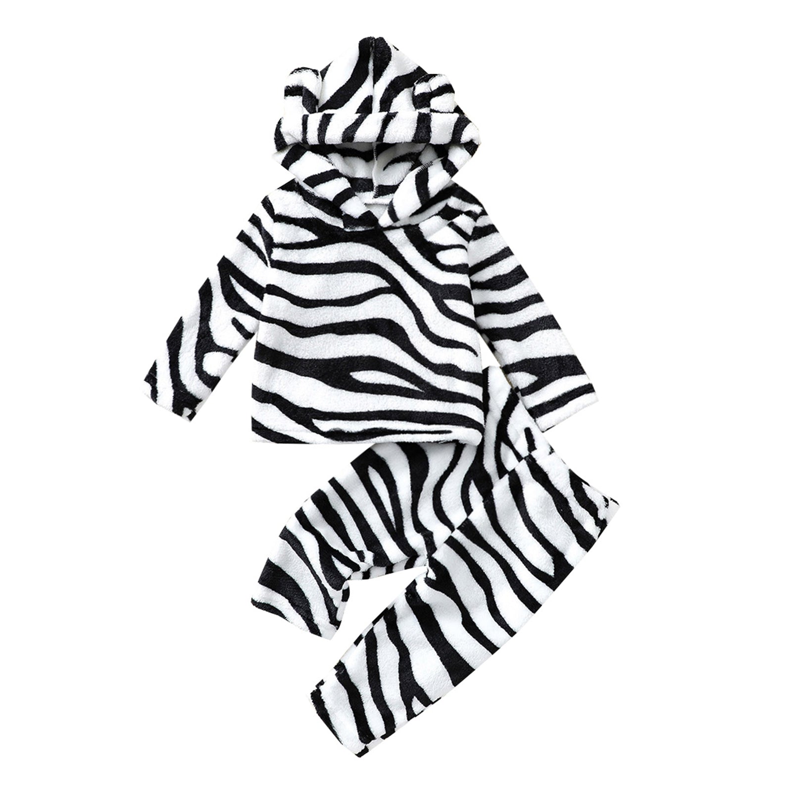 Zebra Stripe Hoodie Sweater & Pants