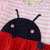 Lady Bug Stripe Dress