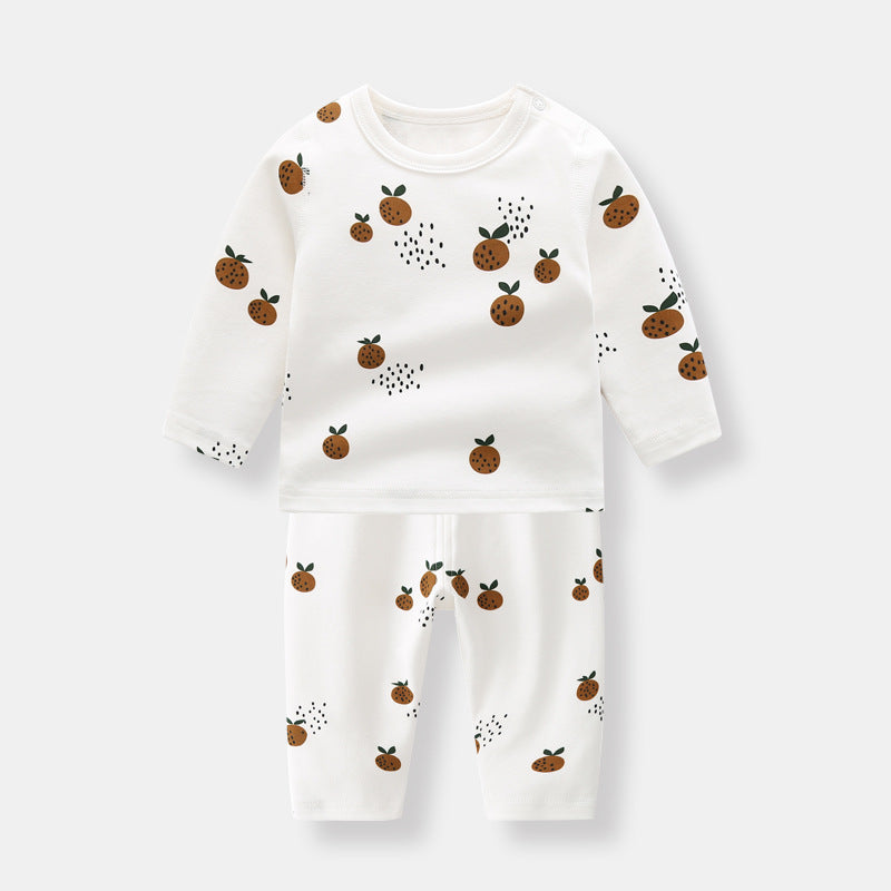 Lilo Fruit Print Cotton Sweater and Pajama Set