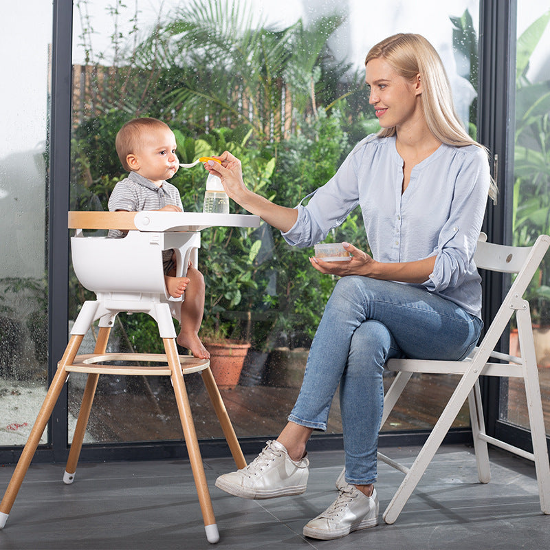 Beech Solid Wood Multifunctional Baby Dining Chair