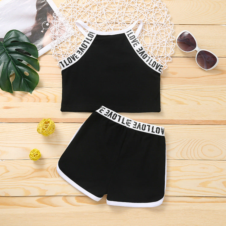 Kaela Strap Summer Shirt Set