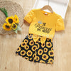 Vicky Princess Printed T-shirt & Sunflower Short