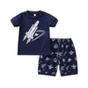 Space Rocket Print T-Shirt and Short