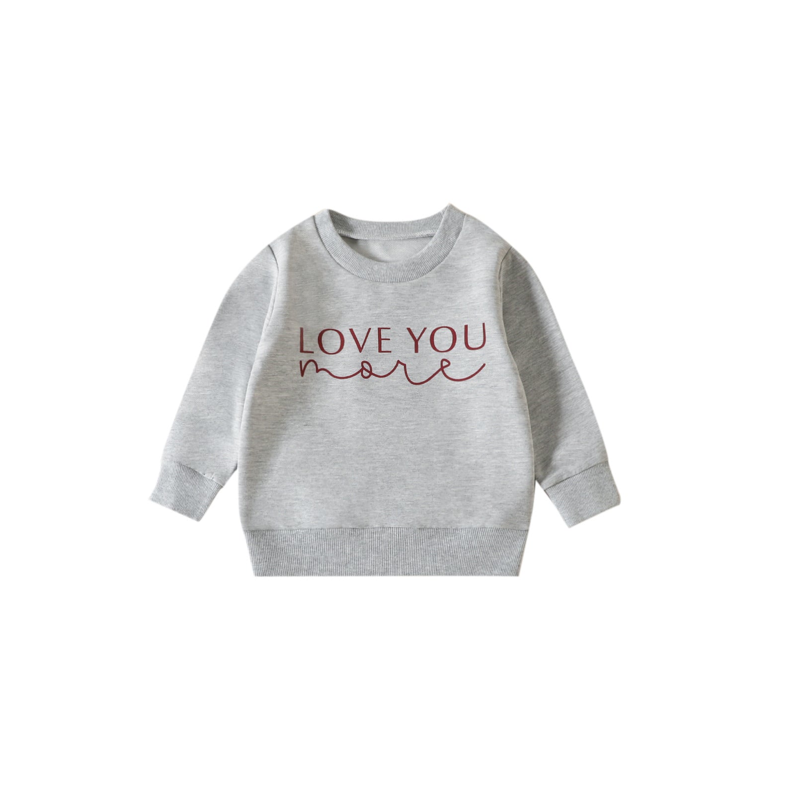 Grey Love You More Printed Sweater & Romper