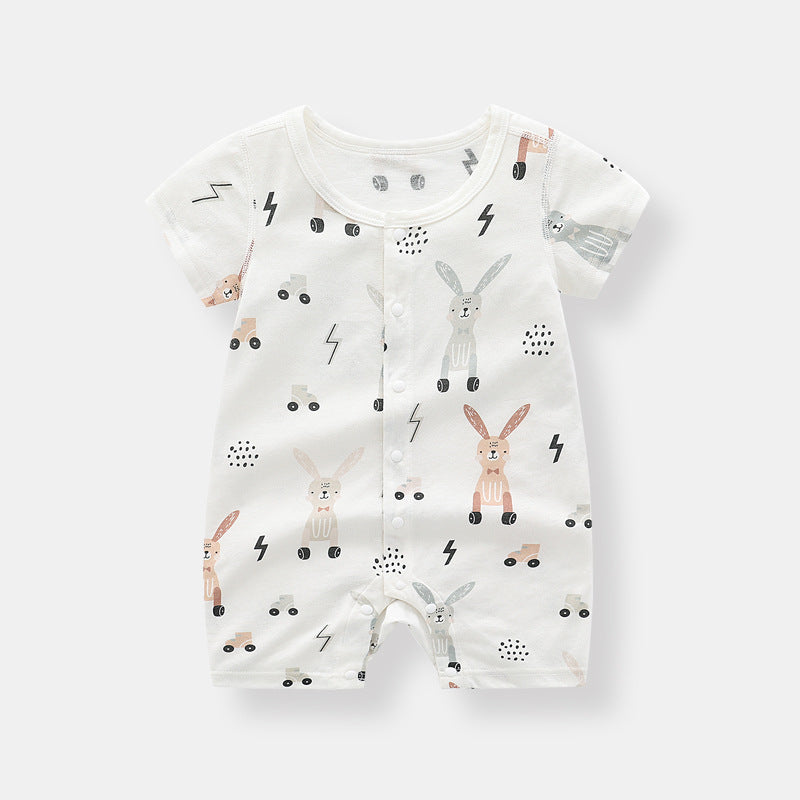 Lilo Rabbit Print Short Romper