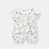 Load image into Gallery viewer, Lilo Rabbit Print Short Romper