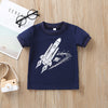 Space Rocket Print T-Shirt and Short