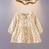 Cherry Long Sleeve Collar Dress