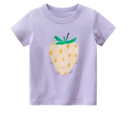 Fruit Print Cotton T-Shirt