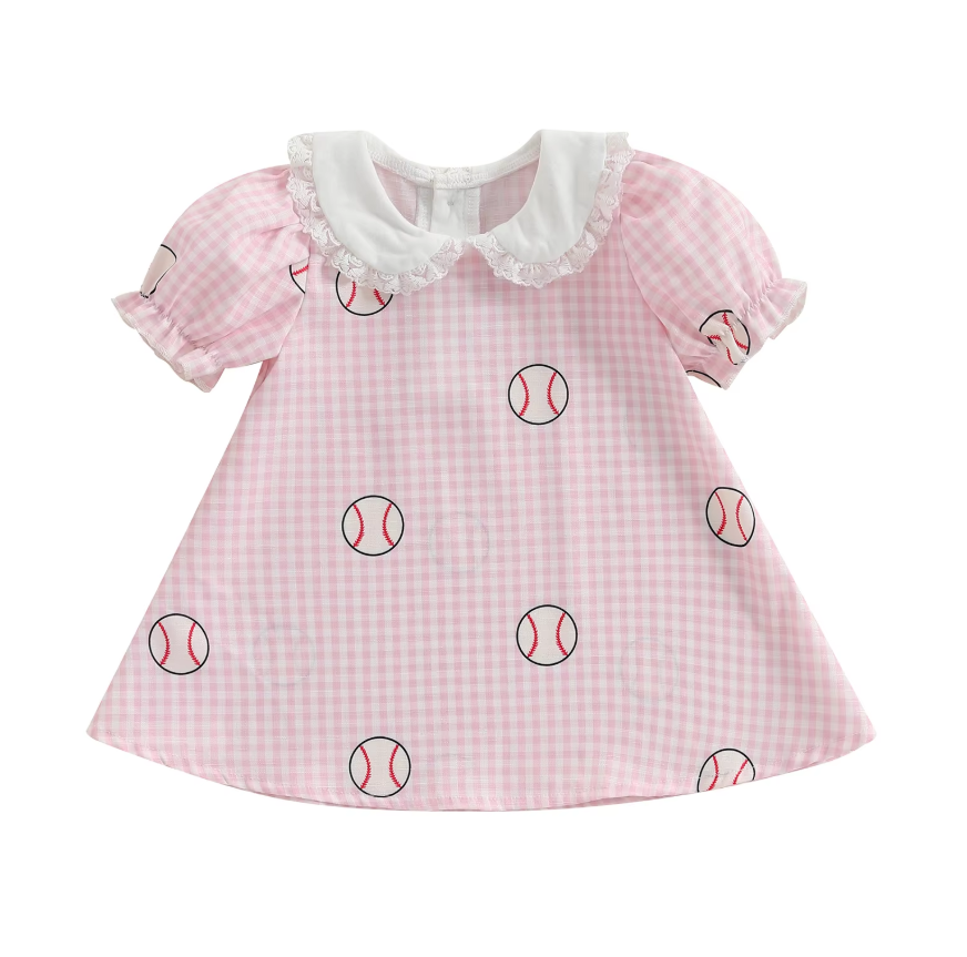 Juliette Baseball Print Casual Summer Dress