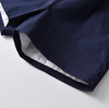 Peter Pan Collar Shirt Navy Blue Shorts Set