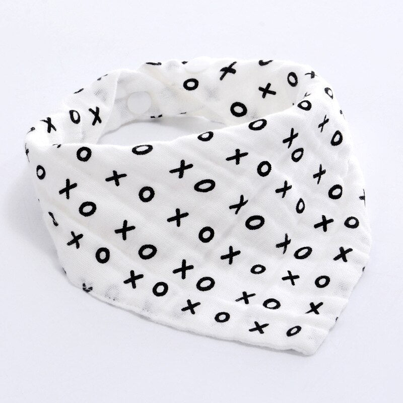 3 Pack-100% Cotton Gauze Baby Bibs