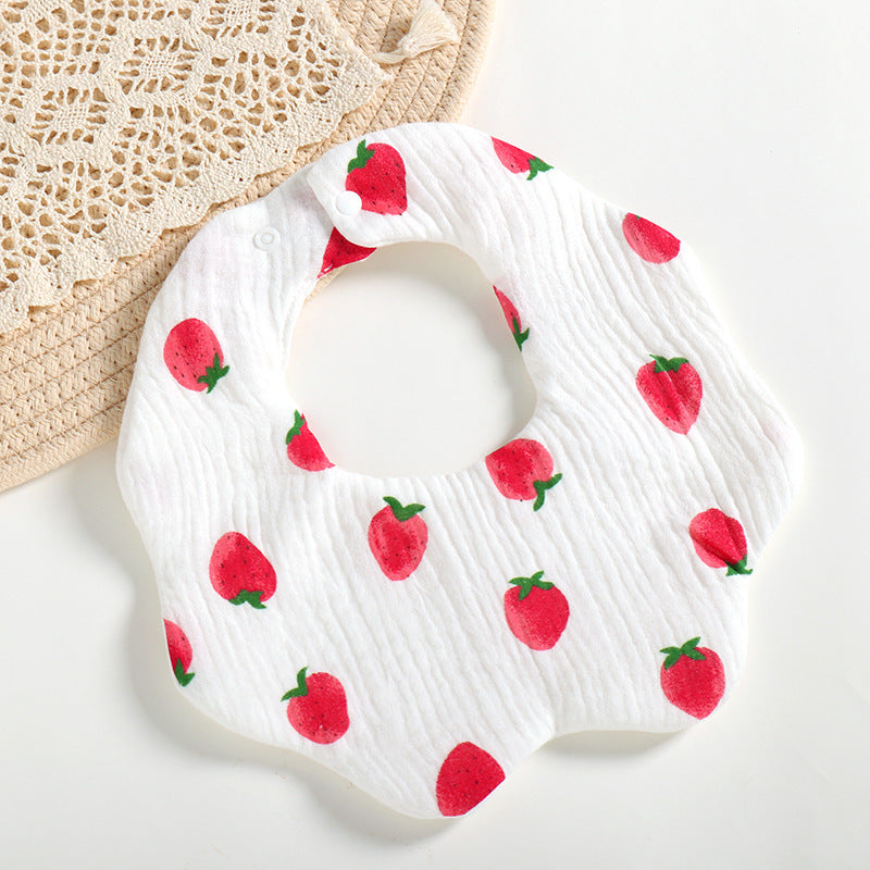 Cartoon Cotton Anti Spitting Bib