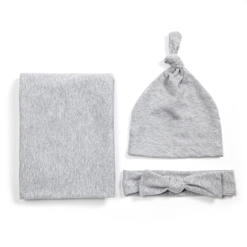 Pure Cotton Blanket Headband & Hat Set