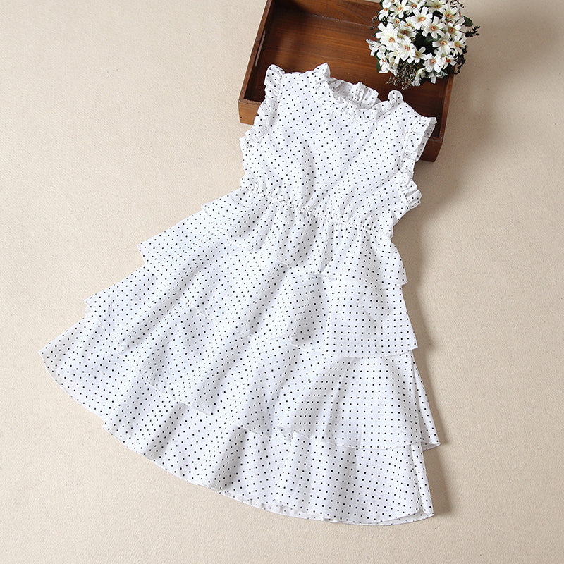 Short Sleeved Polka Dot Summer Dress