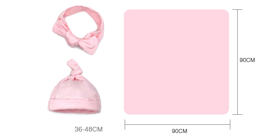 Pure Cotton Blanket Headband & Hat Set