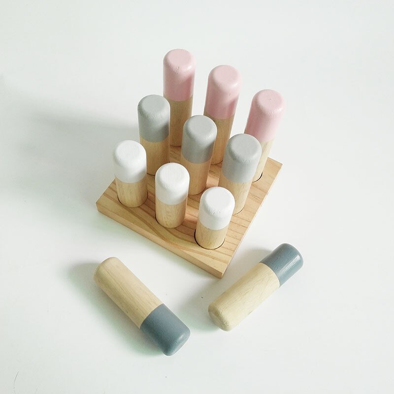 Creative Wooden Puzzle Pin Toys