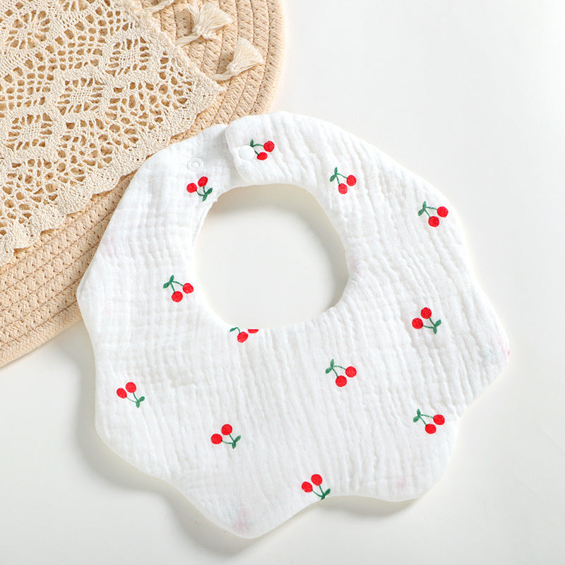 Cartoon Cotton Anti Spitting Bib