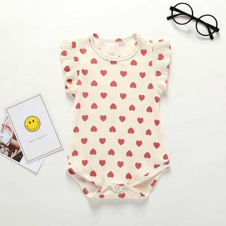 100% Cotton Love Baby Romper