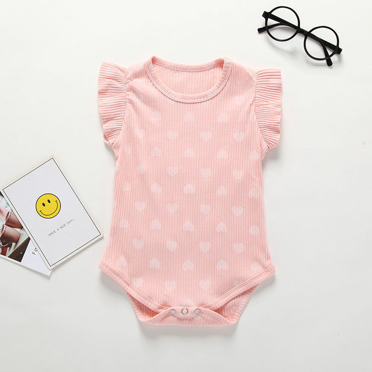 100% Cotton Love Baby Romper