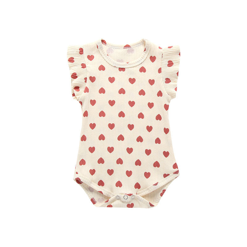 100% Cotton Love Baby Romper