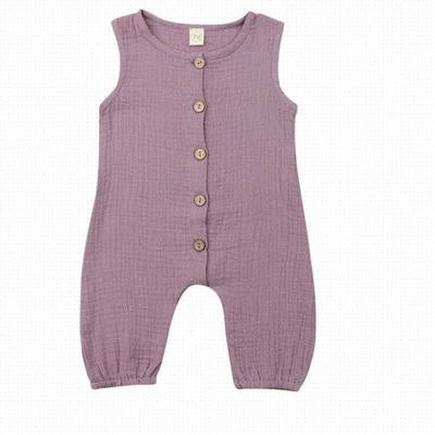 Round Neck Solid Jumpsuit
