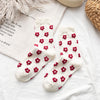 Three-Dimensional Cotton Flower Socks