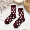 Three-Dimensional Cotton Flower Socks