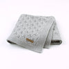 Ins Baby Blanket Knitted Leaf Hollow Hold Blanket