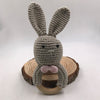 Baby Bunny Ear Teether Wooden Teething Ring Newborn Sensory Toy